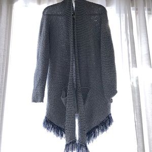 Light Blue Free People Sweater with POCKETS